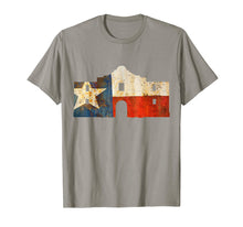 Load image into Gallery viewer, Funny shirts V-neck Tank top Hoodie sweatshirt usa uk au ca gifts for Texas Alamo wrapped in a rustic Texas flag 384311
