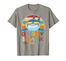 Load image into Gallery viewer, Retro Vintage Daddy Shark Tshirt gift for Father
