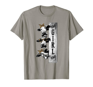 Funny shirts V-neck Tank top Hoodie sweatshirt usa uk au ca gifts for Leopard Bandana Cow T-Shirt, Hay Girl Hay Heifer Farmer Shir 1090920