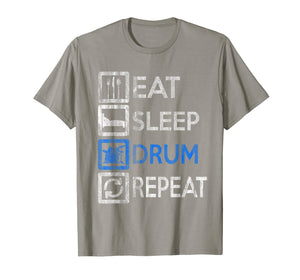 Funny shirts V-neck Tank top Hoodie sweatshirt usa uk au ca gifts for Vintage Drummer - Eat Sleep Drums Repeat - Drums T-Shirt 1808018
