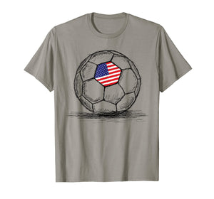 Funny shirts V-neck Tank top Hoodie sweatshirt usa uk au ca gifts for US USA America Flag on Soccer Ball Football T-Shirt 1084072