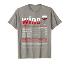 Load image into Gallery viewer, Wine Thanksgiving Food Nutrition Facts Matching Group gifts T-Shirt
