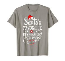 Load image into Gallery viewer, Santa's Favorite Respiratory Therapist Christmas Crew T-Shirt
