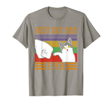 Load image into Gallery viewer, Mens Vintage Best Cat Dad Ever Men Bump Fit Fathers Day Gift T-Shirt-3420764
