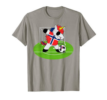 Load image into Gallery viewer, Dabbing Soccer Unicorn Norway Norwegians Football T-Shirt-4000034
