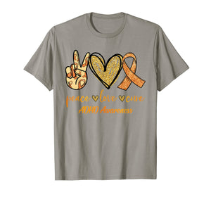 Peace Love Cure Ribbon ADHD Awareness Gifts TShirt857843