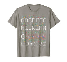 Load image into Gallery viewer, ECG Nurse Alphabet Hearbeat Nurse Ugly Christmas Pajama T-Shirt-2190886
