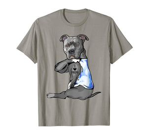 Women Gifts Pit bull Dog Tattoo I Love Mom TShirt205449