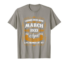 Load image into Gallery viewer, Legends Were Born In March 1933 87th Birthday Gifts TShirt624410
