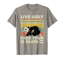 Load image into Gallery viewer, Live Ugly Fake Your Death Opossum Funny Ugly Cat Vintage TShirt47856
