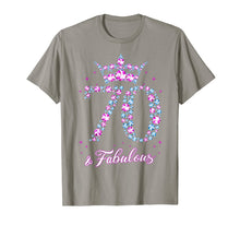 Load image into Gallery viewer, 70 years old &amp; Fabulous Funny Womens 70th Birthday Gifts T-Shirt-354860
