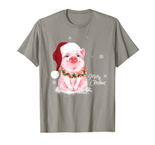 Load image into Gallery viewer, Funny shirts V-neck Tank top Hoodie sweatshirt usa uk au ca gifts for Cute Pig Santa Hat Merry Christmas Pig Lover Gifts T-Shirt 517195
