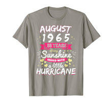 Load image into Gallery viewer, AUGUST 1965 Girl 55 Years Being Sunshine Mixed Hurricane T-Shirt-4086255
