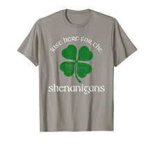 Load image into Gallery viewer, Just Here For The Shenanigans St Patrick's Day Funny T-Shirt-1567668
