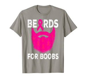 Pink Beards For Boobs Breast Cancer Awareness Month October T-Shirt