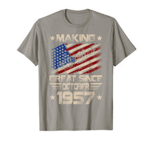 Load image into Gallery viewer, Making America Great Since October 1957 62nd Birthday Gift T-Shirt
