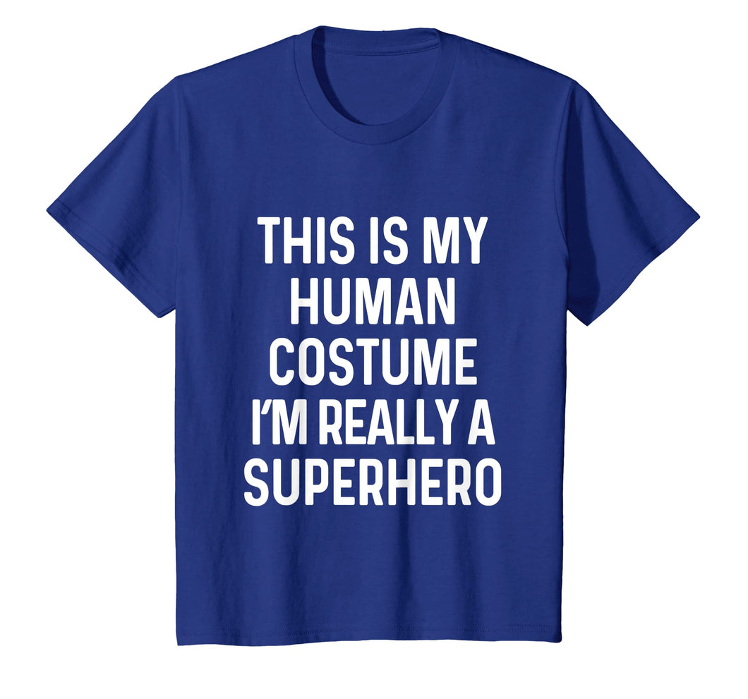 Funny Superhero Costume Shirt Halloween Kids Adult Men Women