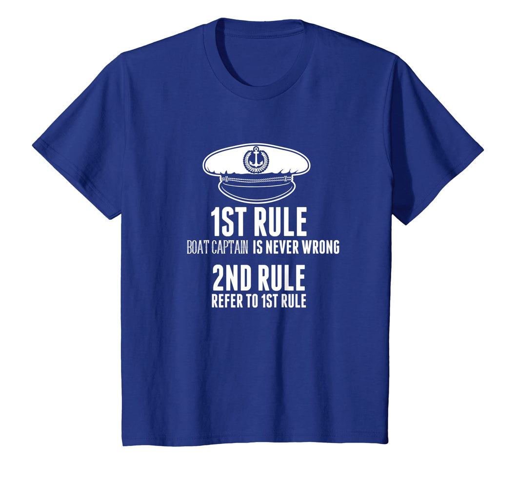 Boat Captain Is Never Wrong T Shirt Hat Gifts For Costume