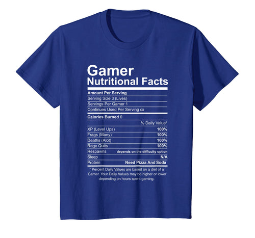 Funny shirts V-neck Tank top Hoodie sweatshirt usa uk au ca gifts for Gamer Nutritional Facts Novelty Video Game Lover T-Shirt 466271