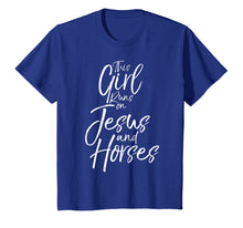 Load image into Gallery viewer, Funny shirts V-neck Tank top Hoodie sweatshirt usa uk au ca gifts for This Girl Runs on Jesus and Horses Shirt Fun Cute Christian 2435699
