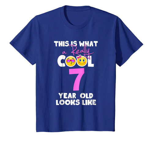 Funny shirts V-neck Tank top Hoodie sweatshirt usa uk au ca gifts for Kids Kids Emojicon 7th birthday gifts 7 year old girls t shirt 282822