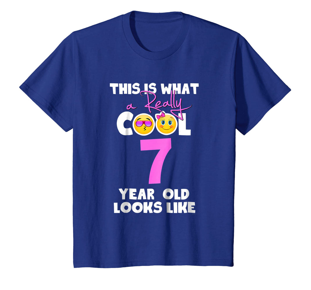 Funny shirts V-neck Tank top Hoodie sweatshirt usa uk au ca gifts for Kids Kids Emojicon 7th birthday gifts 7 year old girls t shirt 282822