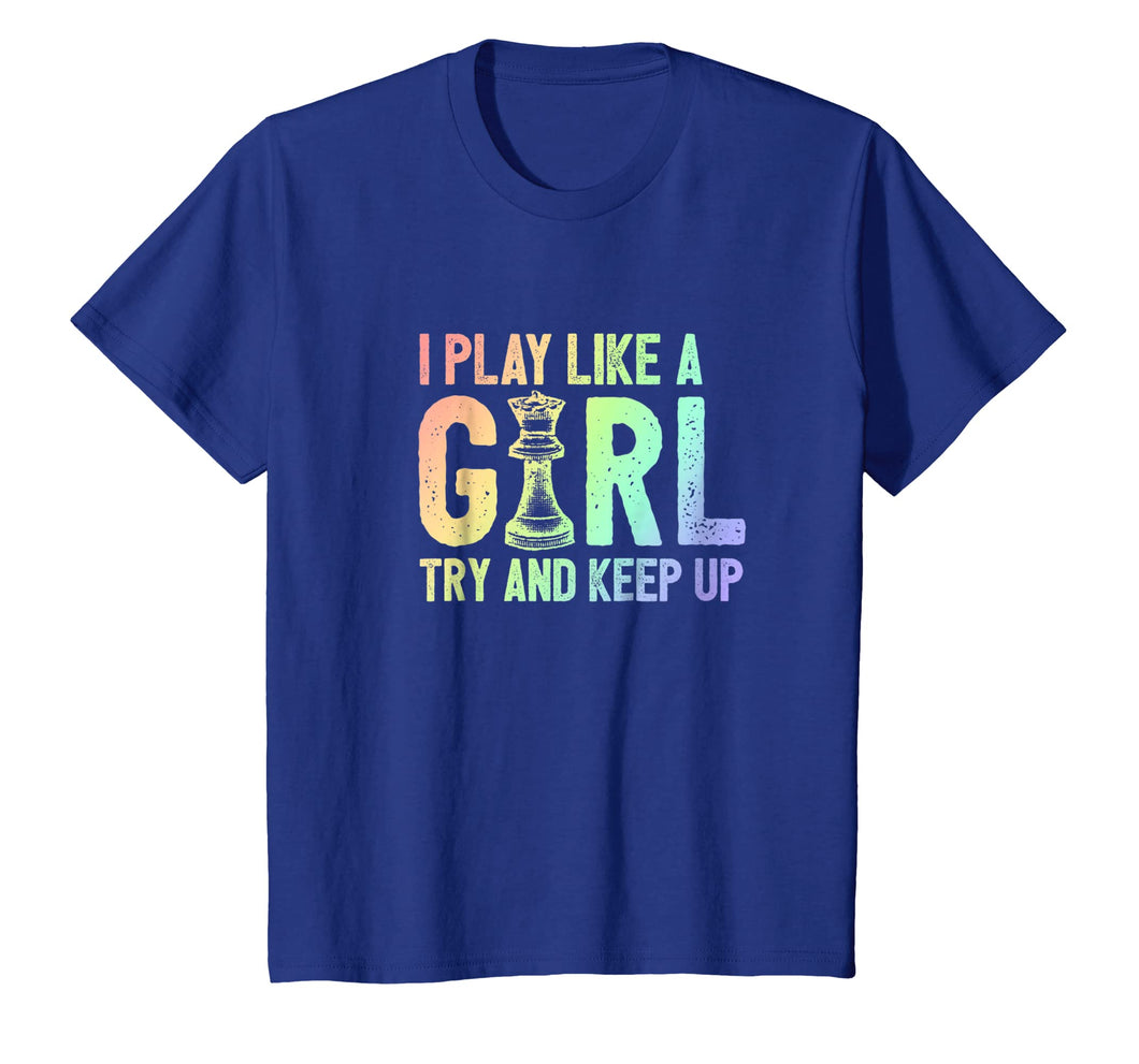 Funny shirts V-neck Tank top Hoodie sweatshirt usa uk au ca gifts for Kids Cute Chess Shirt - I Play Like A Girl 857404