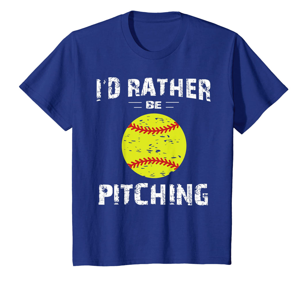 Softball Shirts For Girls Pitcher, I'd Rather Be Pitching