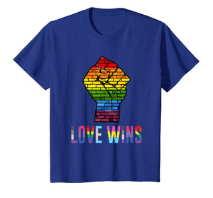 Funny shirts V-neck Tank top Hoodie sweatshirt usa uk au ca gifts for Love Wins Raised Fist T Shirt LGBT Gay Pride Awareness Month 151694