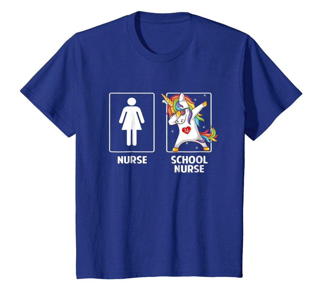 School Nurse Unicorn Dabbing Funny T Shirt Gifts Dab