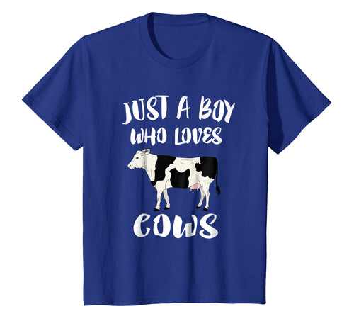 Funny shirts V-neck Tank top Hoodie sweatshirt usa uk au ca gifts for Just A Boy Who Loves Cows T-Shirt Animal Lover Farm Gift 1585747