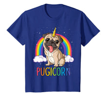Load image into Gallery viewer, Pugicorn Pug Unicorn T Shirt Girls Kids Space Galaxy Rainbow
