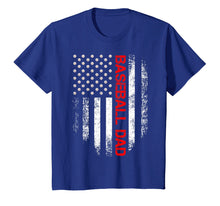 Load image into Gallery viewer, Vintage Usa American Flag Proud Baseball Dad Player T-Shirt

