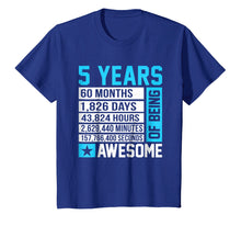 Load image into Gallery viewer, Funny shirts V-neck Tank top Hoodie sweatshirt usa uk au ca gifts for 5th Birthday Shirt 5 Years of Being Awesome 1067461

