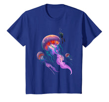 Load image into Gallery viewer, Funny shirts V-neck Tank top Hoodie sweatshirt usa uk au ca gifts for Jellyfish t-shirt beautiful jelly fish with scuba diver 688297
