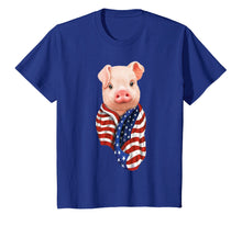 Load image into Gallery viewer, Funny shirts V-neck Tank top Hoodie sweatshirt usa uk au ca gifts for Pig American Flag Shirt Funny 4th of July USA America 2134336
