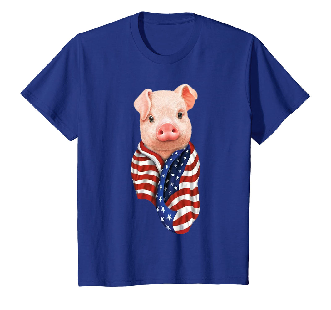 Funny shirts V-neck Tank top Hoodie sweatshirt usa uk au ca gifts for Pig American Flag Shirt Funny 4th of July USA America 2134336
