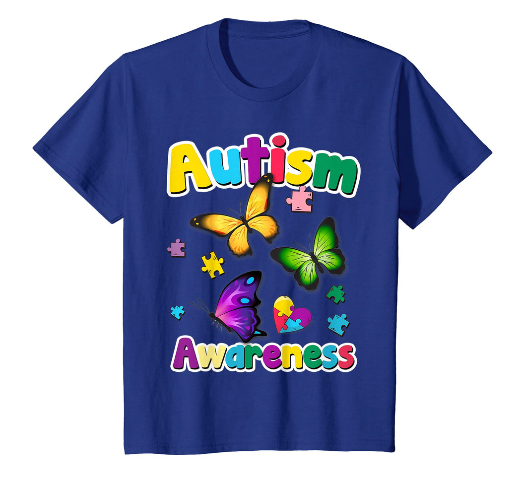 Funny shirts V-neck Tank top Hoodie sweatshirt usa uk au ca gifts for Autism Awareness T-Shirt Butterfly Puzzle Pieces Gift 2395148