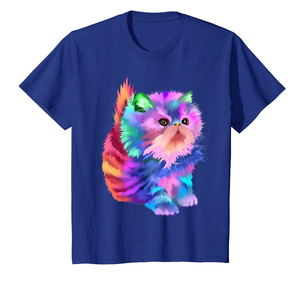Funny shirts V-neck Tank top Hoodie sweatshirt usa uk au ca gifts for Colorful Cute Funny Rainbow Kitten Rave EDM Cat Shirt 251528