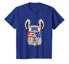 Load image into Gallery viewer, Usa Patriotic Llama Shirt - July 4th T-Shirt - Alpaca

