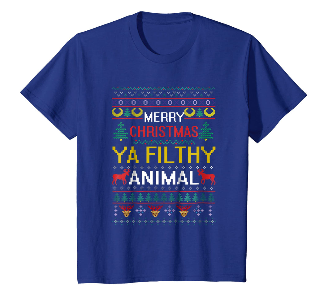 Funny shirts V-neck Tank top Hoodie sweatshirt usa uk au ca gifts for Filthy Animal Ya Merry Christmas Ugly Sweater T-Shirt 1272705