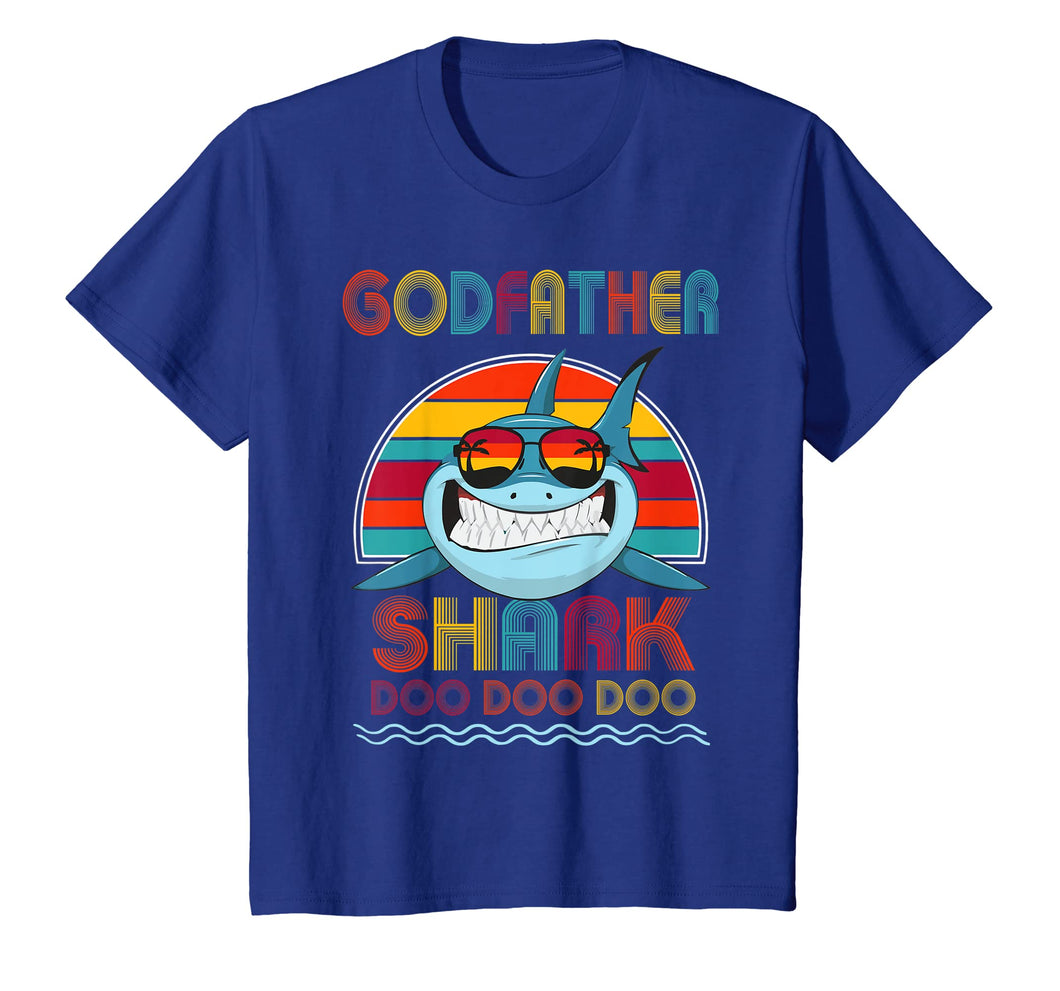 Funny shirts V-neck Tank top Hoodie sweatshirt usa uk au ca gifts for Retro Vintage Godfather Shark Tshirt Funny Gifts Family 1946408
