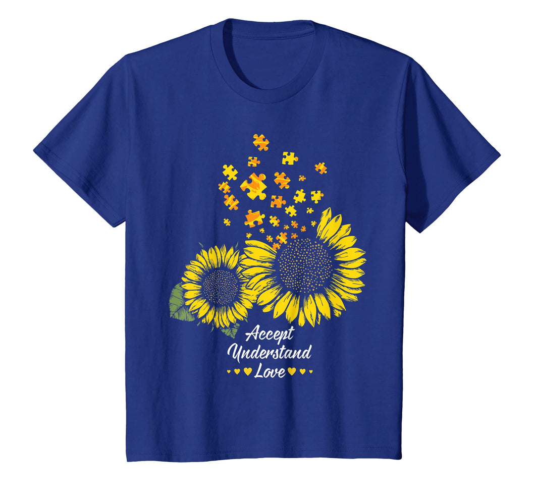 Funny shirts V-neck Tank top Hoodie sweatshirt usa uk au ca gifts for Autism Mom Dad Shirt Gifts Sunflower Autism Puzzle Piece 4416137