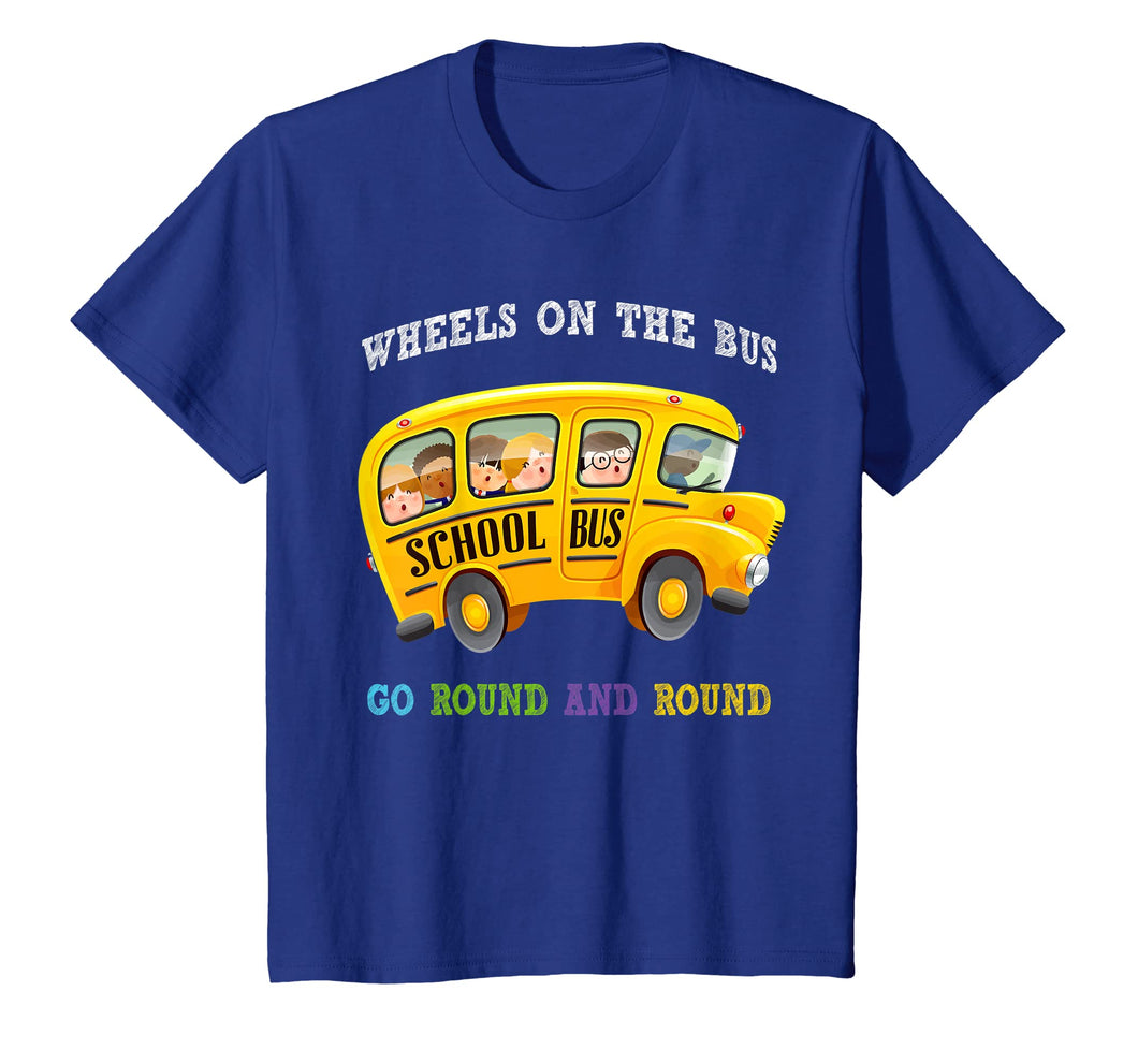 Kids Wheels On The Bus Go Round And Round T-Shirt