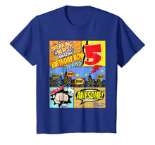 Load image into Gallery viewer, Funny shirts V-neck Tank top Hoodie sweatshirt usa uk au ca gifts for Birthday Boys Shirt Age 5 Superhero Comic Book Theme Party 1136786
