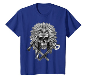 Native American T Shirt Chief Pipe Skull Eternal Spirit Gift