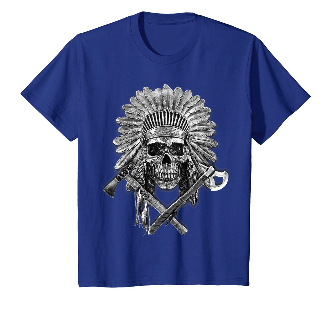 Native American T Shirt Chief Pipe Skull Eternal Spirit Gift