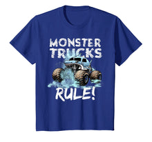 Load image into Gallery viewer, Funny shirts V-neck Tank top Hoodie sweatshirt usa uk au ca gifts for Monster Trucks Rule Shirt for Boys 224050
