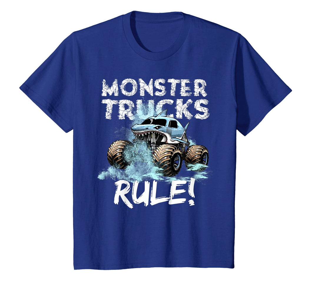 Funny shirts V-neck Tank top Hoodie sweatshirt usa uk au ca gifts for Monster Trucks Rule Shirt for Boys 224050