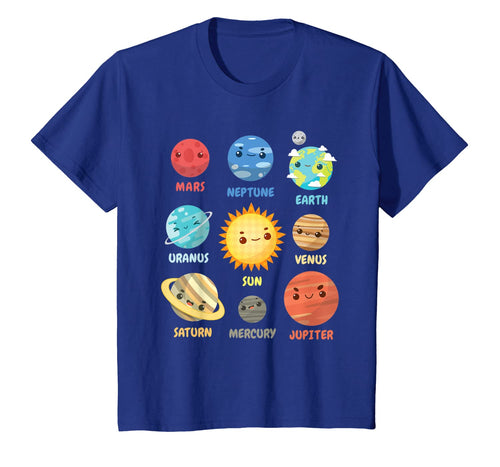 Kids Solar System Planets T-Shirt Gift For Space Geeks 238625